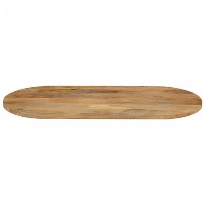 VidaXL tafelblad ovaal, massief mangohout, 100 x 50 x 3,8 cm