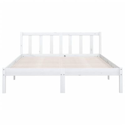 VidaXL bedframe, grenen / wit, 160 x 200 cm