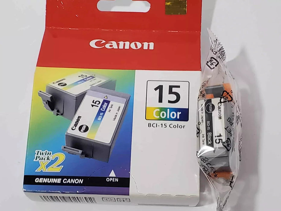 Canon BCI-15 color inktcartridges, Twin pack.