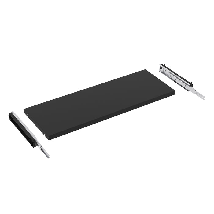 Uittrekbaar legbord Basic 120 cm Zwart (Nieuw)