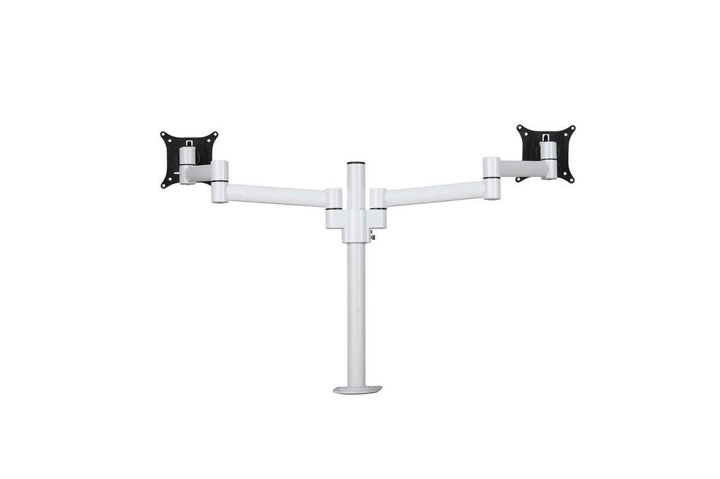 Monitorarm Pro voor 2 schermen Wit (Nieuw)