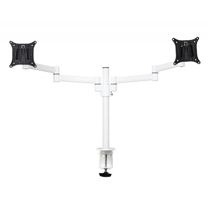 Monitorarm Pro voor 2 schermen Wit (Nieuw)