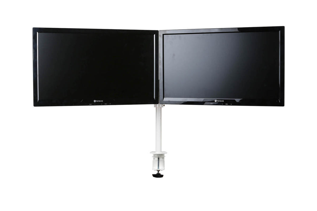 Monitorarm Pro voor 2 schermen Wit (Nieuw)