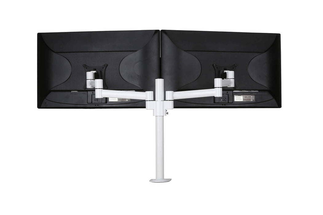 Monitorarm Pro voor 2 schermen Wit (Nieuw)