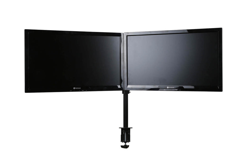 Monitorarm Pro voor 2 schermen Zwart (Nieuw)