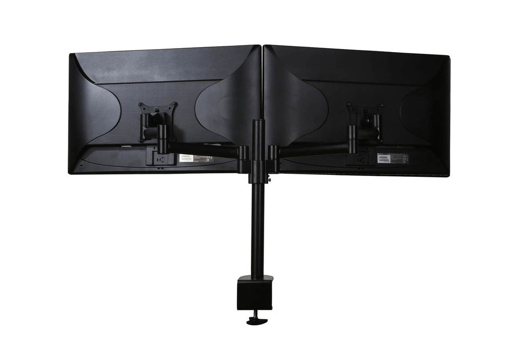 Monitorarm Pro voor 2 schermen Zwart (Nieuw)
