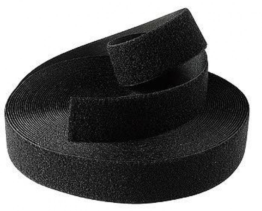 Klittenband 12.50 mm 25 m zwart (Nieuw)