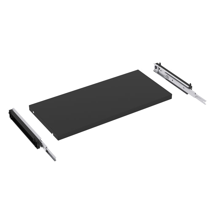 Uittrekbaar legbord basic 100 cm Zwart (Nieuw)