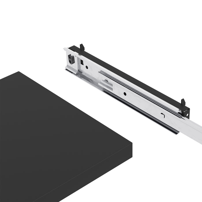Uittrekbaar legbord basic 100 cm Zwart (Nieuw)