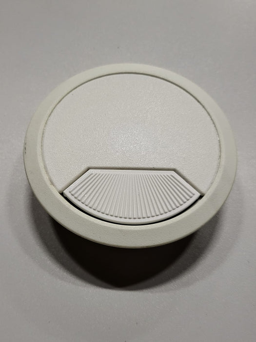 Kabeldoorvoer	, kunststof wit, H 22 mm, diameter 80 mm