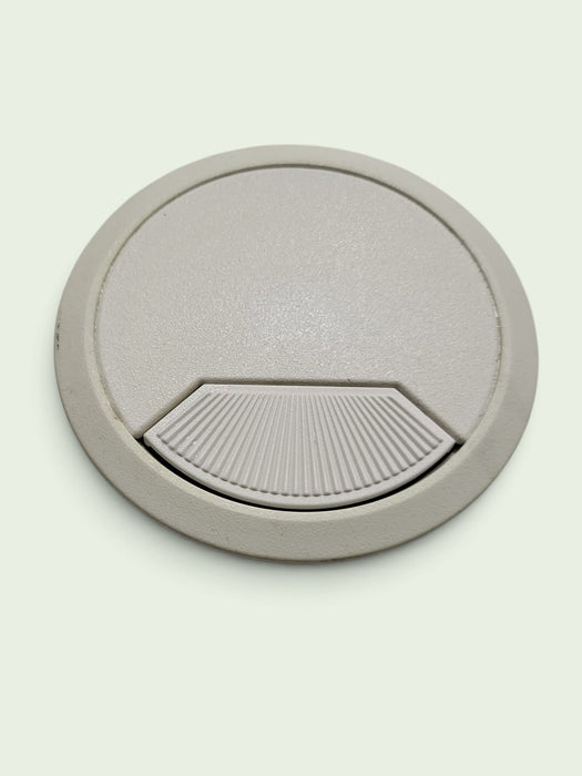 Kabeldoorvoer	, kunststof wit, H 22 mm, diameter 80 mm