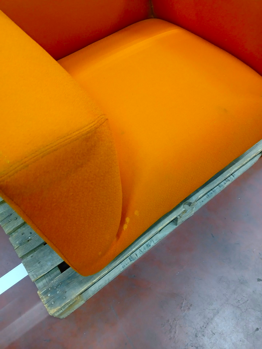 Haworth Qbic fauteuil, oranje, B x D x H 92 x 85 x 71 cm