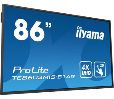 iiYama Prolite TE8603MIS touch screen, zwart, 86 inch