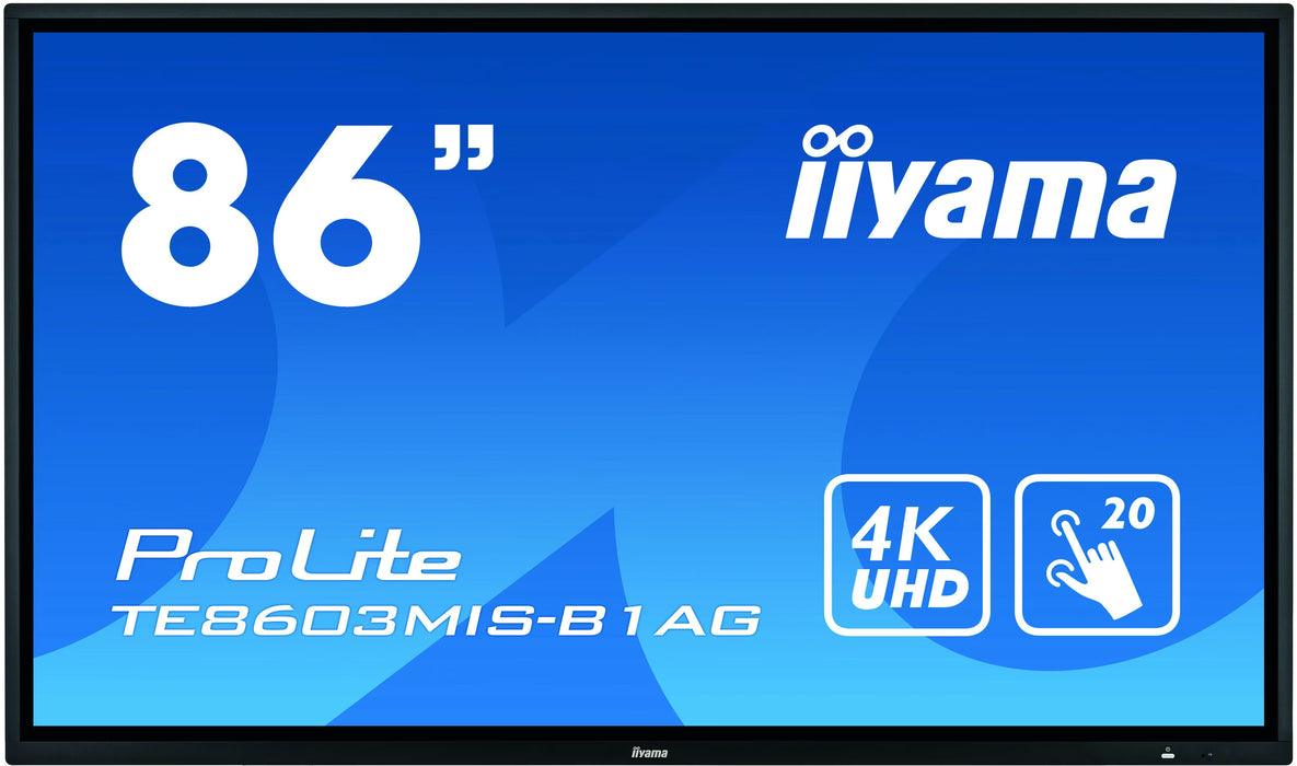 iiYama Prolite TE8603MIS touch screen, zwart, 86 inch