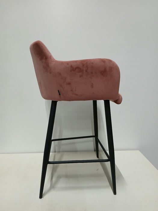 Dami Living barkruk, Rose Velvet / Boucle, 54,5 x 56 x 88 cm