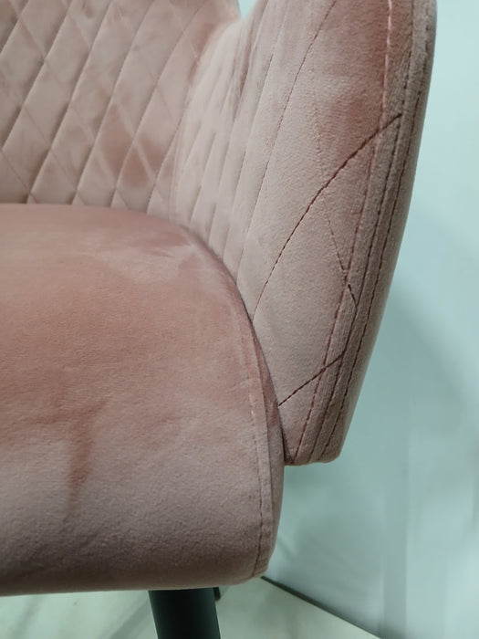 Dami Living barkruk, Rose Velvet / Boucle, 54,5 x 56 x 88 cm