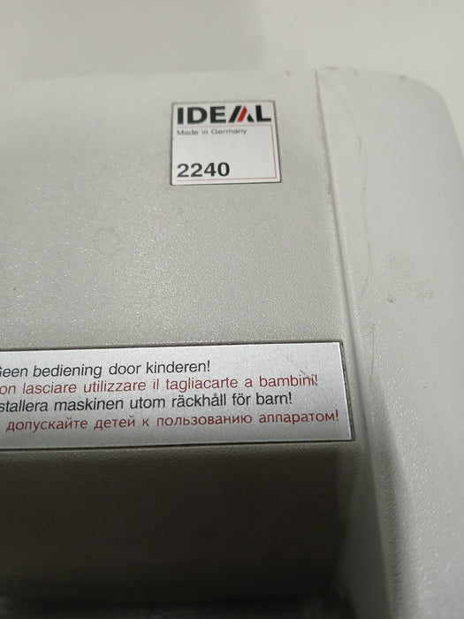 Ideal 22 papiervernietiger, grijs, 52 x 34 x 22 cm