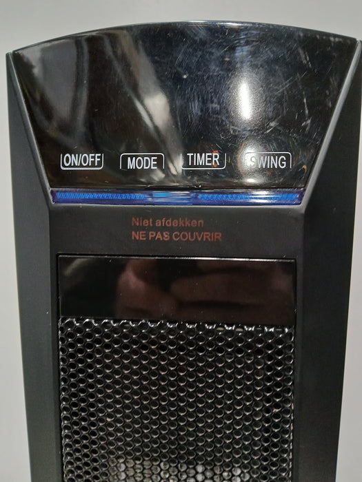 Sencys kolomventilator/kachel, zwart