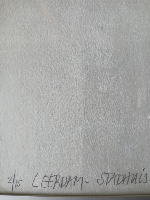 Tekening/collage van Leerdam, Arend van Dam (1945)