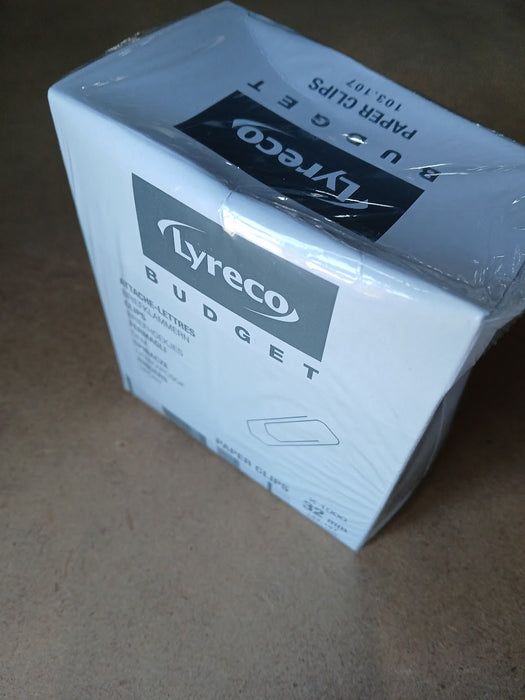 Lyreco 103.107 paperclips, 32 mm, 16 doosjes a 1000 stuks