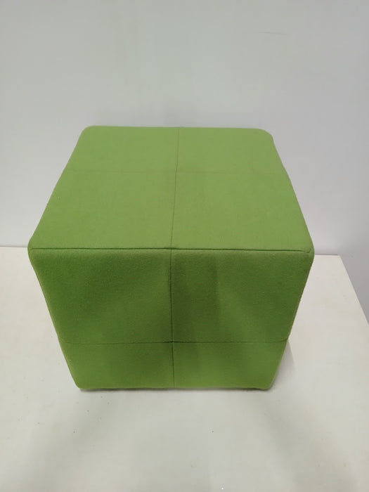 Too The Zoo poef, groene stof, B x D x H 48 x 48 x 47 cm