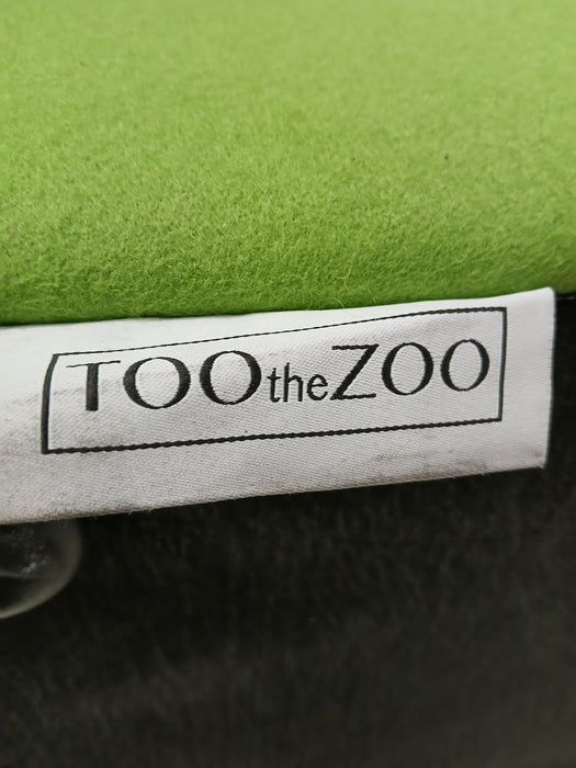 Too The Zoo poef, groene stof, B x D x H 48 x 48 x 47 cm