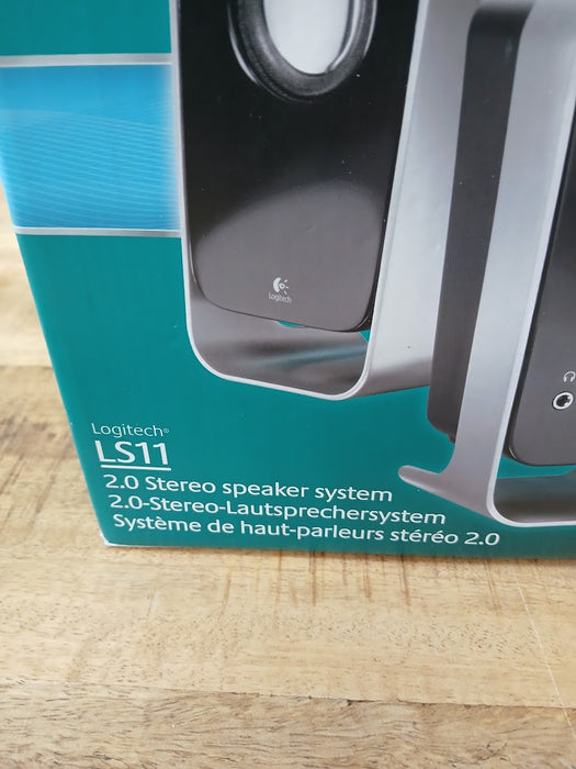 Logitech LS11 stereo speaker, zwart, set van 2