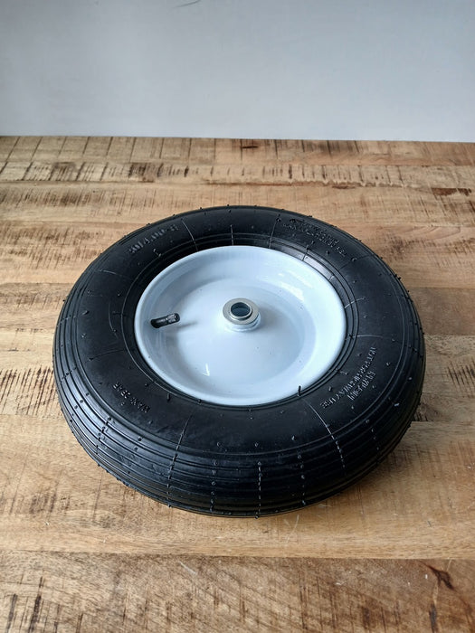 Kruiwagen / reservewiel, witte stalen velg, 4.80 / 4.00-8
