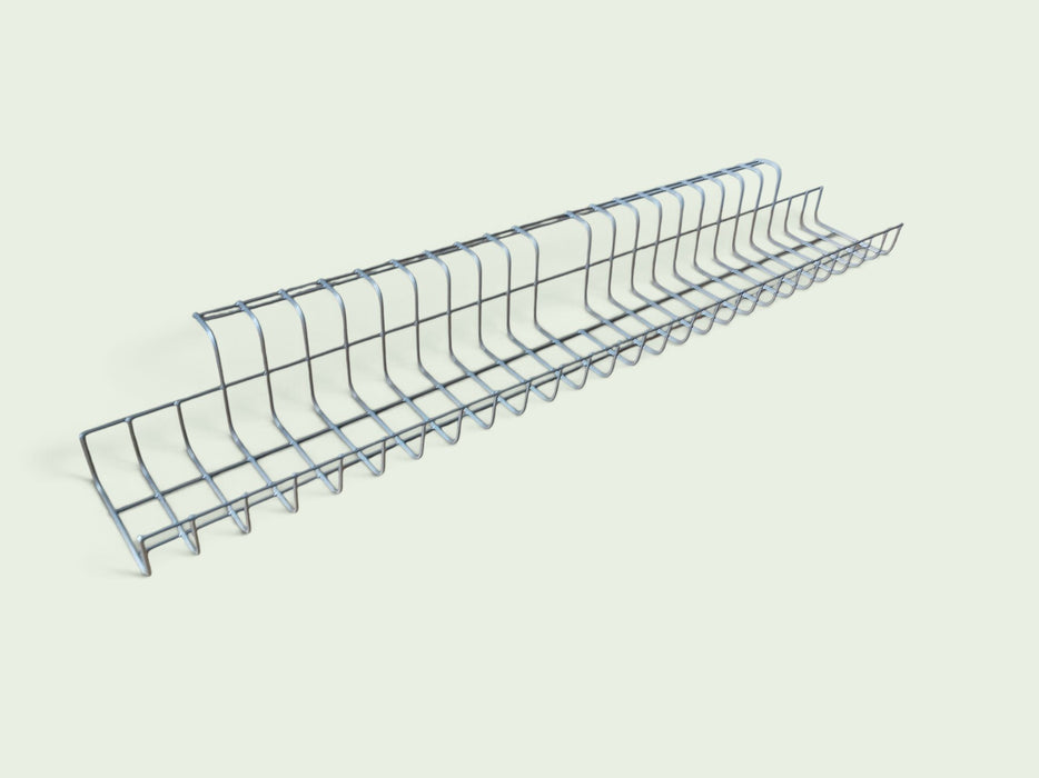 Twinco kabelgoot, zilverkleur, L x B x H 79 x 101 x 8,5 cm