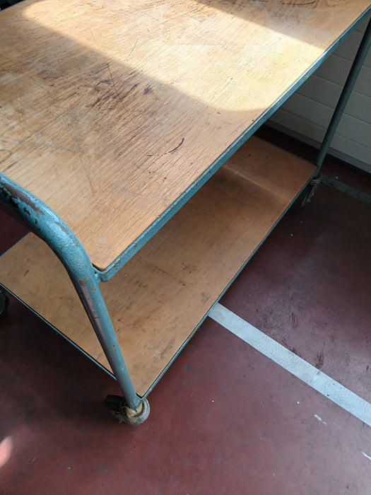 Transport/magazijnkar Overtoom, staal / hout, 100 x 60 x 80 cm