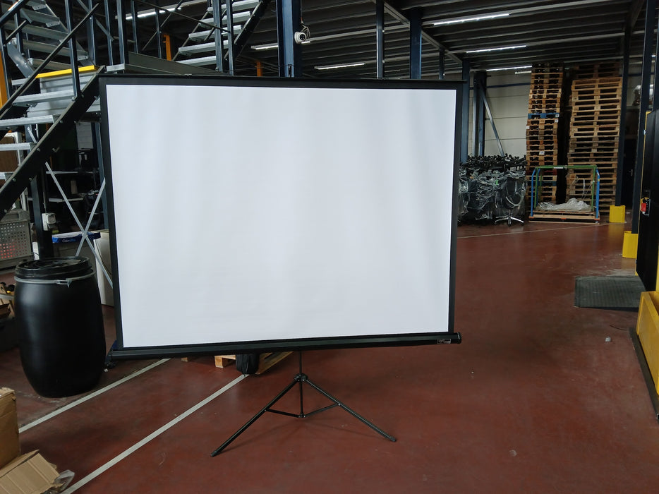 Top-Vison statiefscherm, zwarte behuizing, B x H 210 x 150 cm