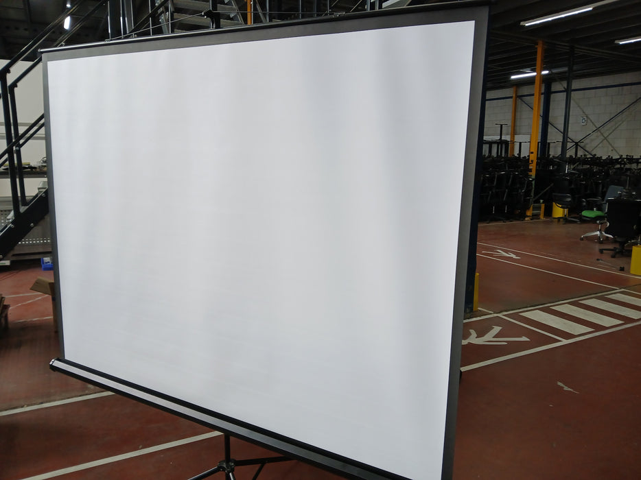 Top-Vison statiefscherm, zwarte behuizing, B x H 210 x 150 cm