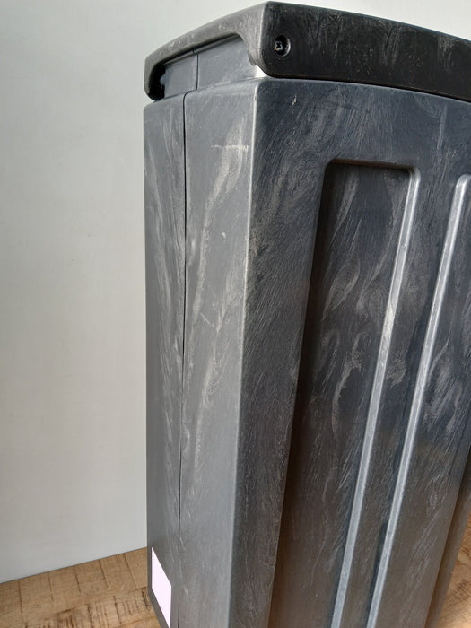 Bon Ton recycle afvalbak kunstst, antraciet, 40 x 28 x 77 cm