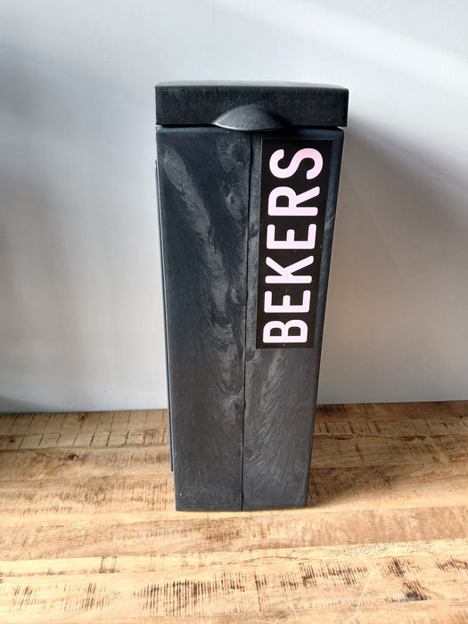 Bon Ton recycle afvalbak bekers, antraciet, 40 x 28 x 77 cm