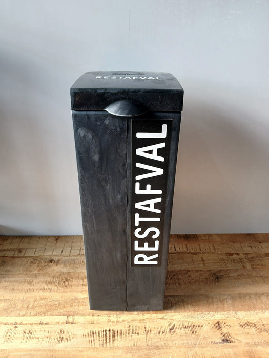 Bon Ton recycle afvalbak restaf., antraciet, 40 x 28 x 77 cm
