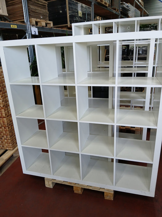 IKEA Kallax open kast, 16-vaks, wit 147 x 39 x 147 cm