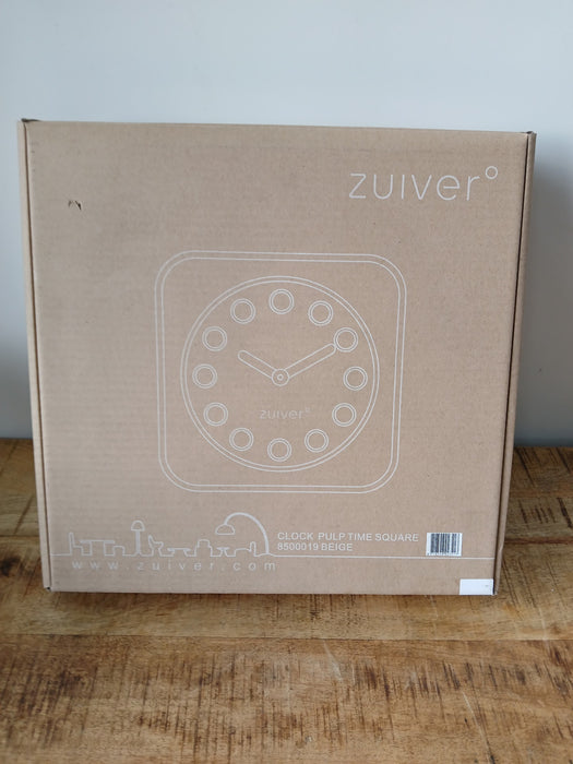 Zuiver Concrete time wandklok, beige