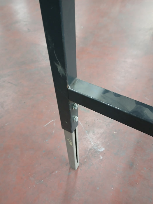 Werkbank in hoogte verstelbaar, hout/staal, L x B x H 200 x 92 x 70/110 cm