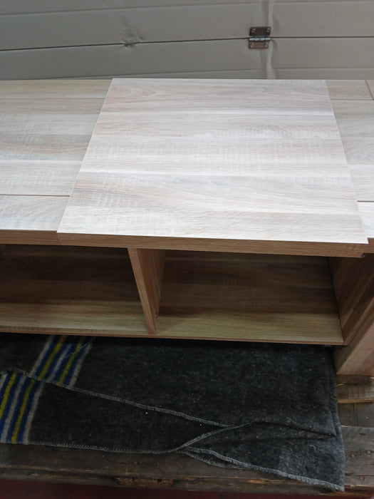 TV-meubel, eiken fineer, B x D x H 124 x 46,5 x 57 cm