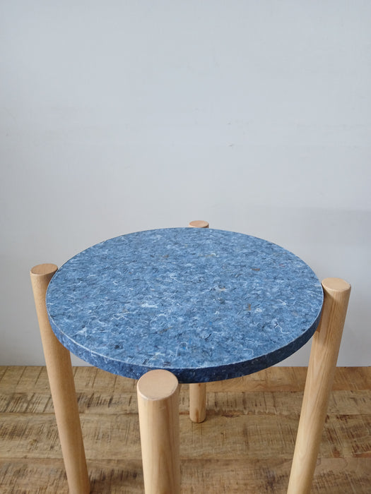 Planq Cero bijzettafel, blauw, 43 x 39 cm ø