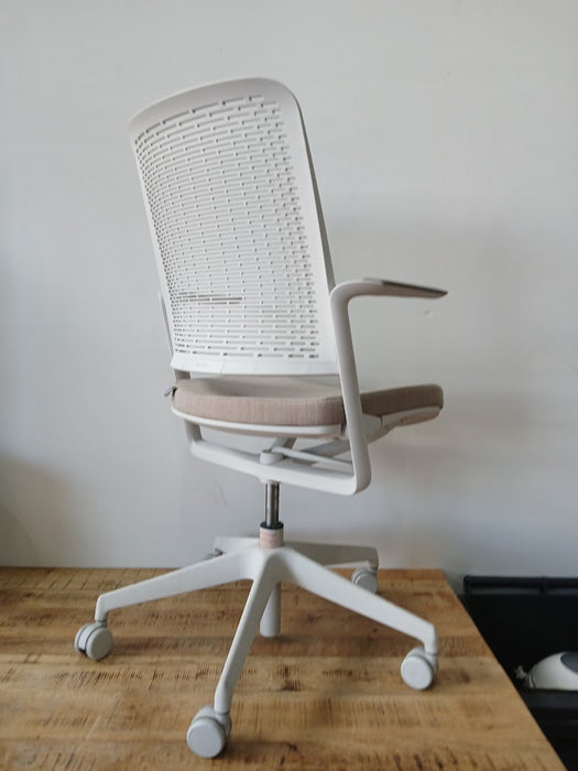 Nowystyl With Me bureaustoel, taupe / wit