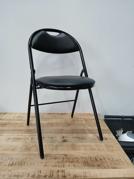 Nowystyl klapstoel, zwart kunstleder, B x D x H 45 x 45 x 80