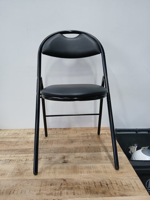 Nowystyl klapstoel, zwart kunstleder, B x D x H 45 x 45 x 80