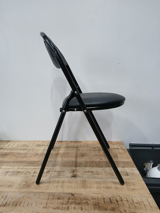 Nowystyl klapstoel, zwart kunstleder, B x D x H 45 x 45 x 80