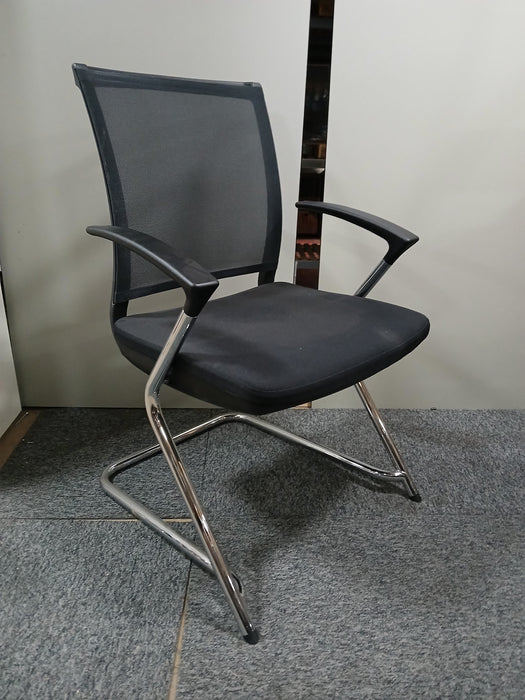 Nowystyl Sail vergaderstoel, zwart / chroom, zitd. 44, zith. 45 cm