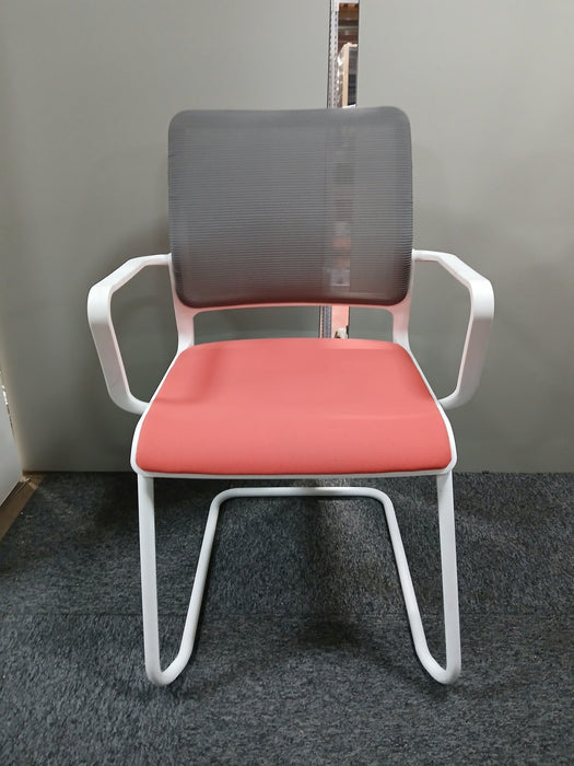 Nowystyl vergaderstoel, roze/grijs, zitd 45, zith 45 cm
