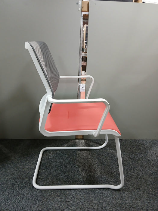 Nowystyl vergaderstoel, roze/grijs, zitd 45, zith 45 cm