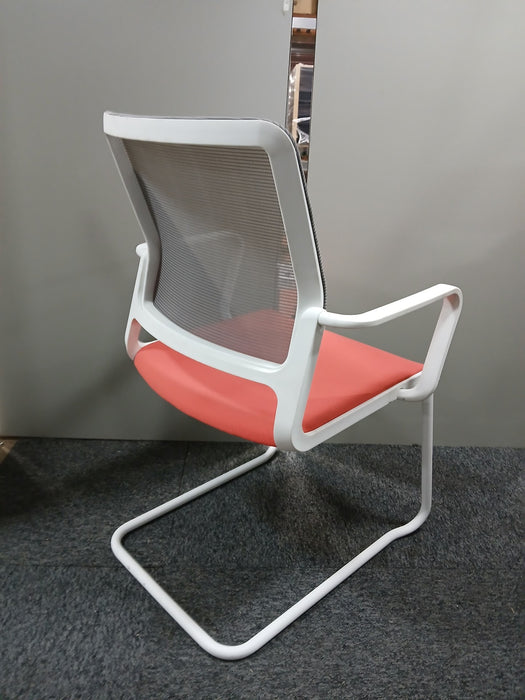 Nowystyl vergaderstoel, roze/grijs, zitd 45, zith 45 cm