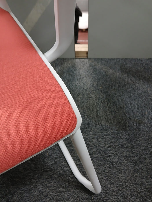 Nowystyl vergaderstoel, roze/grijs, zitd 45, zith 45 cm