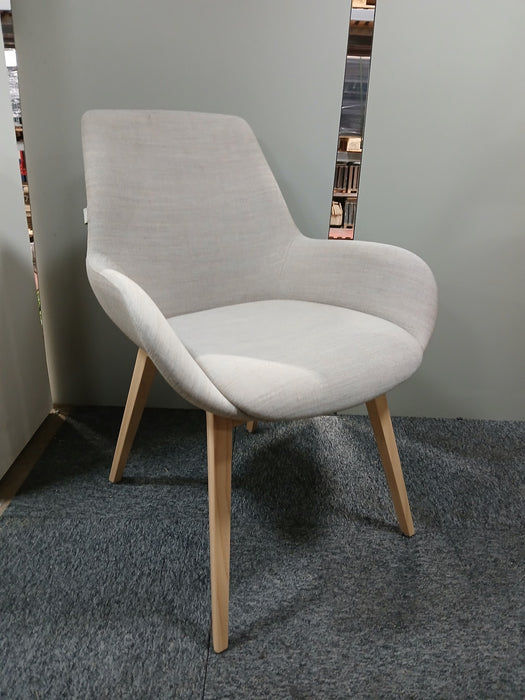 Nowystyl Lupino vergaderstoel, grijs, zitd 48, zith 46 cm